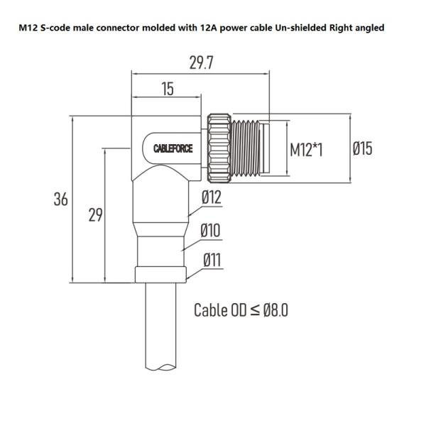 Unshielded M12 Circular Connector