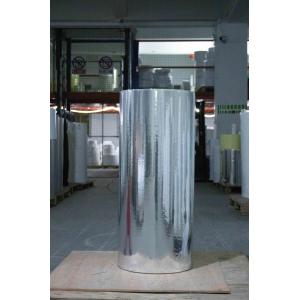 Tire Rubber Glue Light Silver BOPP Jumbo Roll Label 75μ Face Thickness Silver