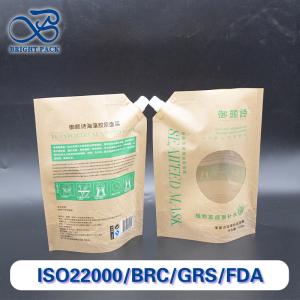 Customizable Capacity 250ml/500ml/1000ml Spout Pouches With Transparent Windows