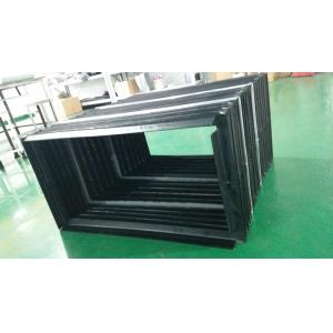 dust protective bellows made with metal frame +PVC +fiber cloth cover for