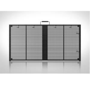 SMD Transparent Glass LED Display , Transparent LED Wall Customized Size