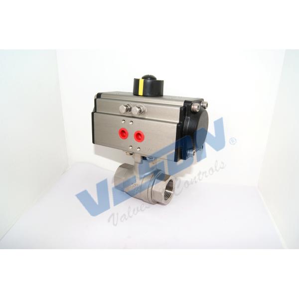 Quality Aluminum Alloy Pneumatic Ball Valve With Flanged Connection Durable wholesale