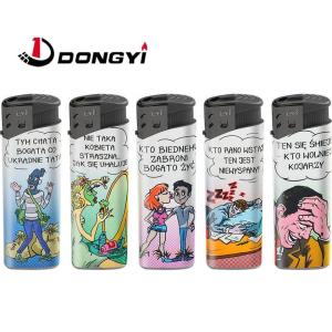 Customization Plastic Dy-026 Cartoon Figure Label Camping Electronic Gas Lighter