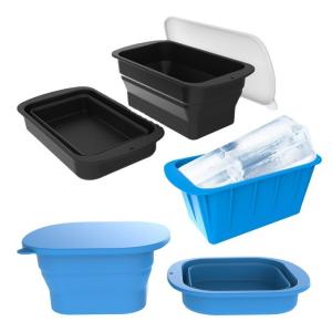 Sustainable Collapsible Ice Cube Tray Extra Large Reusable Silicone Ice Block