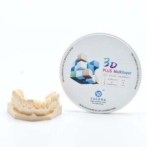 Aesthetics Multilayer Zirconia Disc Self Colored 3D Pro CFDA For 1500℃