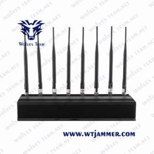 Desktop Omni-Directional Antennas Adjustable Powerful Mobile Phone Signal Jammer