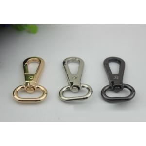 Cheap Custom 3 color zinc alloy 20 mm oval ring bag hardware snap hook with nickel free for sale