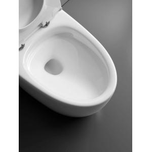 Wholesale Modern White One Piece Ceramic Toilet Bowl Dual-Flush Siphonic for