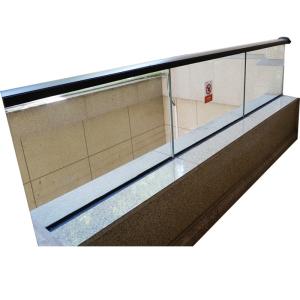 OEM Security Glass Aluminium Railing Channel U Shape For Courtyard Balcony