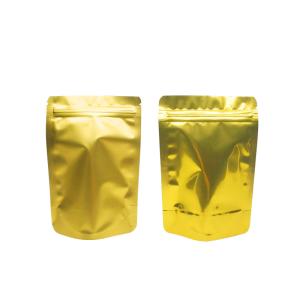 Dried Food Yellow Print Custom Resealable Pouches