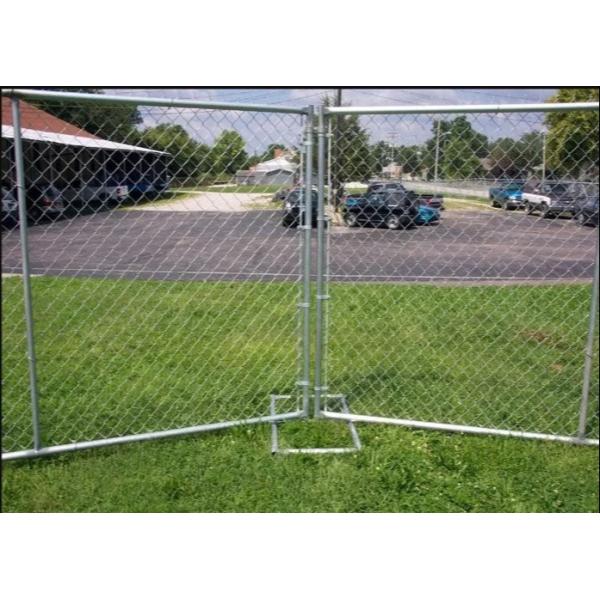 Quality 12ft Wide Temporary Fencing Panels , Steel 6ft Tall Chain Link Fence wholesale