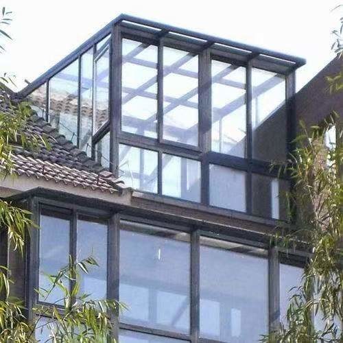 Quality Transparent Glass House Modern Design  With Aluminum Alloy Frame wholesale