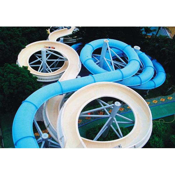 Quality Large Custom Water Slides / Water Amusement Play Equipment For Families By Raft Or Body wholesale