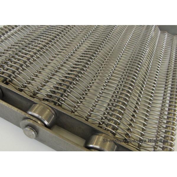 Quality Chain Edge Stainless Steel Wire Conveyor Belt , SS Belt Conveyors Custom Made wholesale