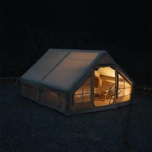 Outdoor camping two bedroom family inflatable camping tent automatic tent with