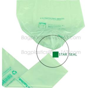 China 100% compostable star seal bags, bags on roll, bags in roll, produce bags, film on roll, t-shirt plastic shopping bags on sale