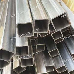 304 316L Stainless Steel Square Pipe 10x10 to 200x200mm 6m Length