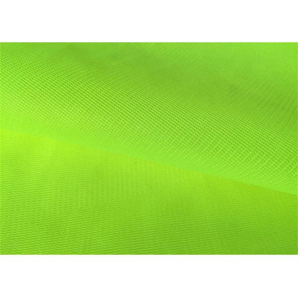 Quality Breathable Fluorescent Fabric Polyester Stretch For Safety Jacket wholesale