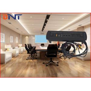 Conference Desk Mounted Power Sockets With USB / RJ45 / VGA Connection Cables