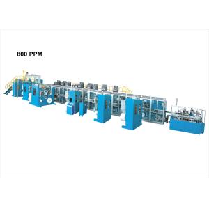 China CE SAP Spray 6M Height 800PPM Baby Diaper Machinery on sale