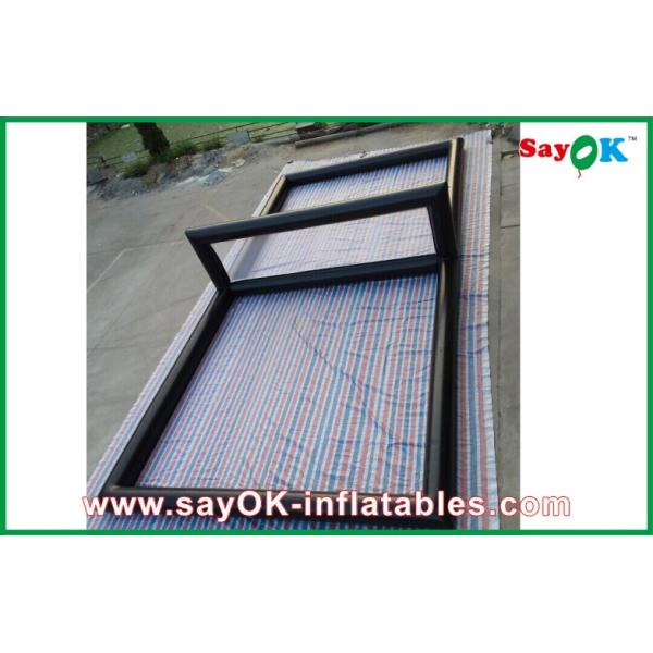Quality 0.6mm PVC Inflatable Vollyball Field , Inflatable Water Games CE wholesale