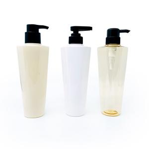 China Screw Cap Clear Shampoo Body Wash Bottles White PET Material OEM Supported on sale