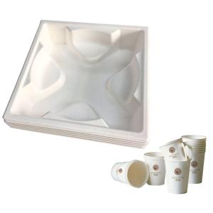 China Bamboo Sugarcane Pulp Packaging 0.8mm Thickness Thermoformed on sale