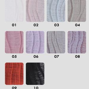 100 Polyester Lightweight Wave-Pressed Pleated Chiffon Fabric woven