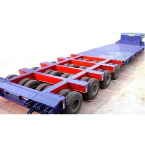 150 Ton 4 lines 8 axles lowboy Heavy Haul Trailers for Heavy construction