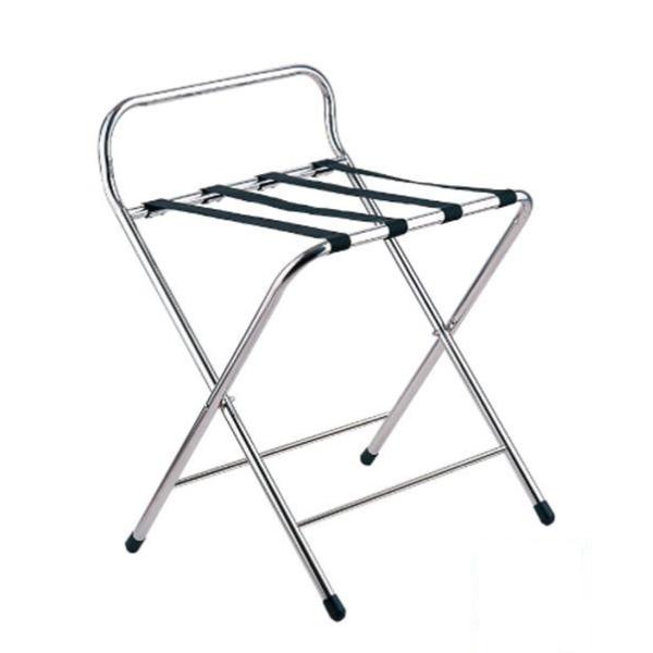 Quality High Gloss Chrome Foldable Hotel Display Stand With Plastic Feet wholesale