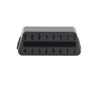 16 Pin J1962 OBD2 OBDII Female Connector with Straight Pins at The Back