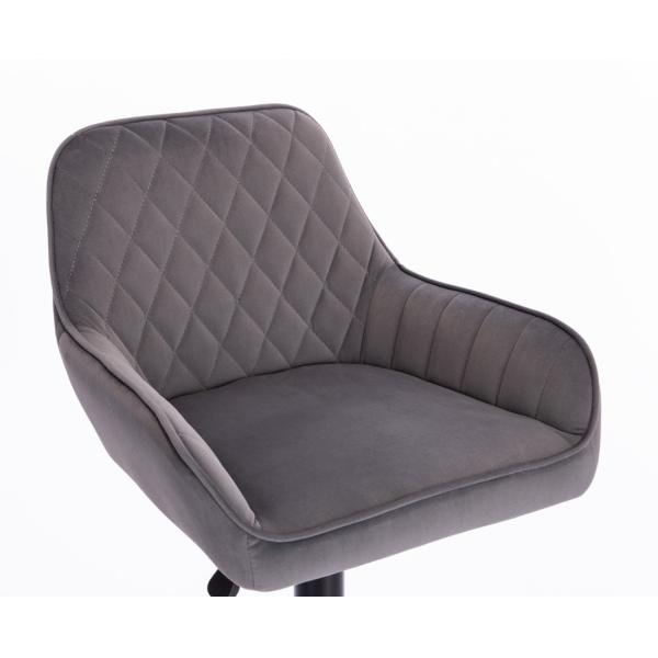 Kitchen Navy Blue Fabric Bar Stools Height Adjustable Counter Bar Pub