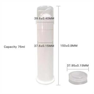 75ml Travel-Friendly PP Plastic Toothpaste Pump Bottle Custom Logo