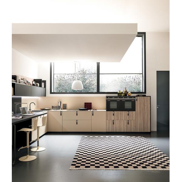 Quality Customized Modern Storage Furniture High Gloss Lacquer Kitchen Cabinet With Appliances For Household wholesale