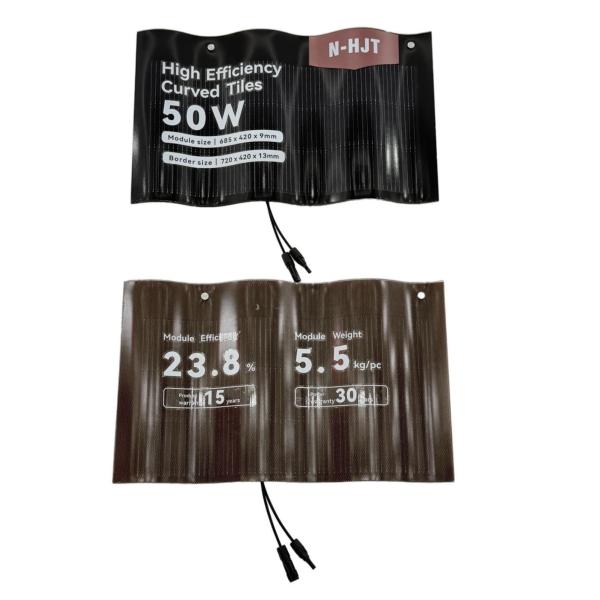 Quality Solar Power System BIPV Hanergy Solar Shingles Hantile Curve Solar Roof Tile for Max. Powewr Temperature Coefficient -0.26 % wholesale