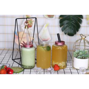 Medium Milk Tea Bottles Leak-proof Square Round Design For Convenient Handling