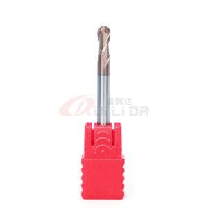 1mm 3mm 4mm ball nose end mill cutter for stainless steel double flute TiSiN
