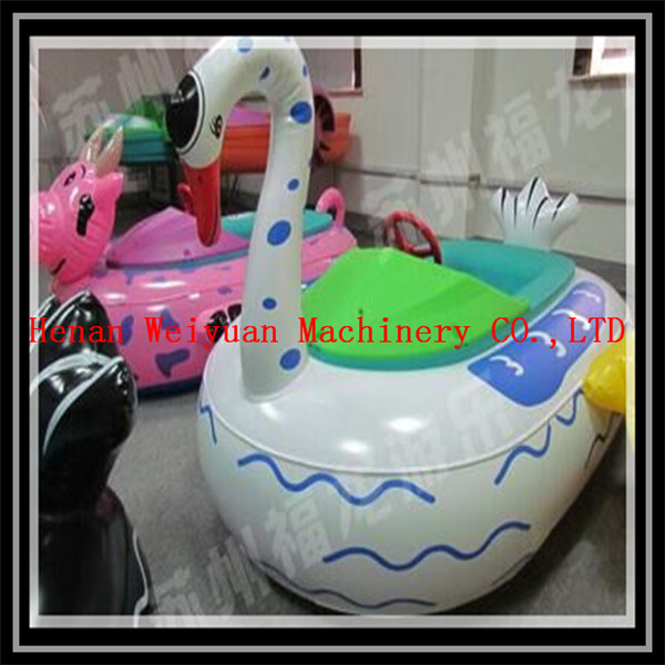 safety belt electric inflatable white swan and duck bumper boat for kids