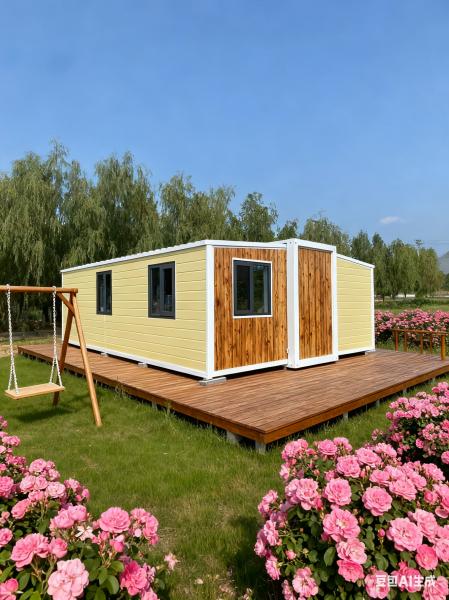 Expandable Prefab Homes with 2 KN/m2 Floor Loading Suitable for 2-4 People and