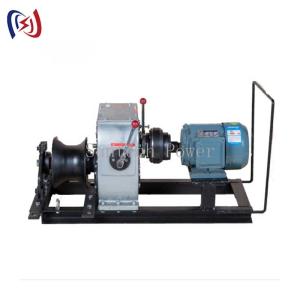 Cheap Powered Winch Belt Drive Heavy-Duty 8T Capacity For Industrial Construction Use​ for sale