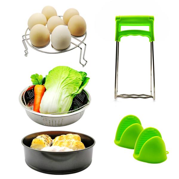 Quality 10pcs Various Combination Kitchen Set, Double Boiler Set Pressure Cooker Accessories Basket Pot Disk Holder Silicone Food Clip wholesale