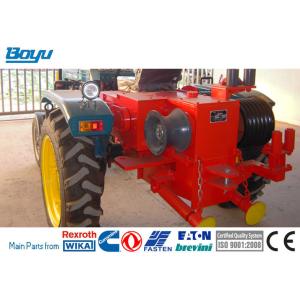 Red Transmission Line Stringing Equipment Self - Propelled Mechanical Puller
