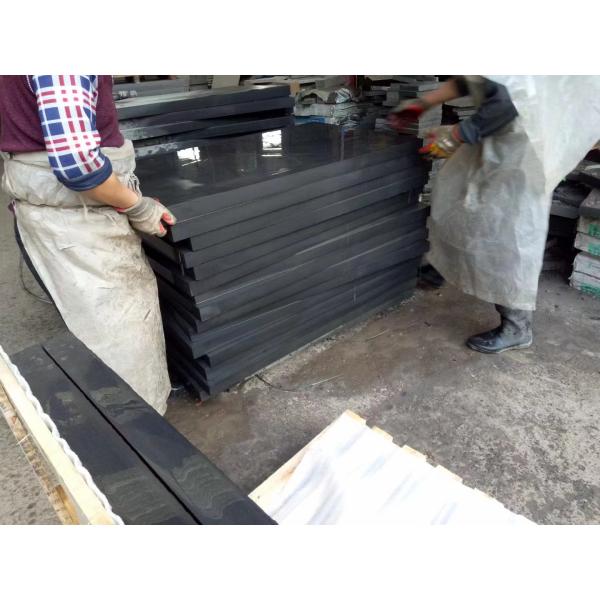 Honed Finish Black Sandstone Tiles 18mm Sandstone Wall Tile Wear Resistance