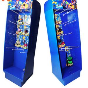 Recyclable Cardboard Pegboard Display Stands Embossed