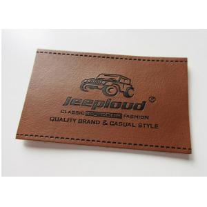 Creative Decorative Clothing Patches , Pu / Synthetic Leather Patch For Clothes