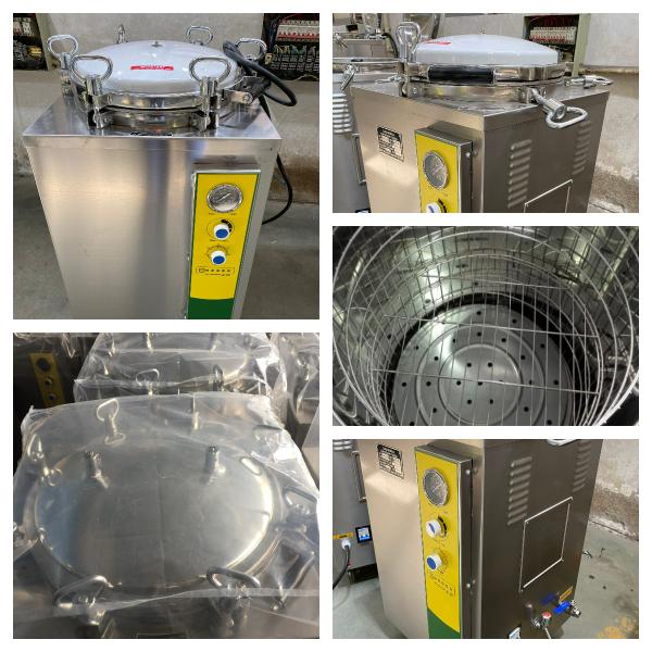 Scientific Research Small Volume 75L Vertical Steam Sterilizer Autoclave