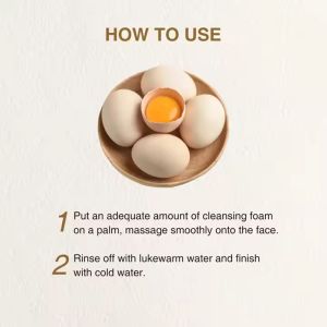 Private Label Pure Egg White Hyaluronic Acid Pore Cleansing Cream Egg Yolk
