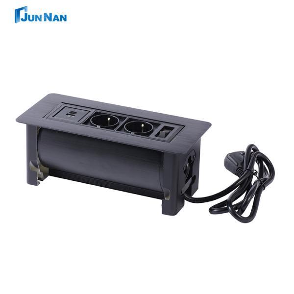 Quality Elegant And Space-saving Table Socket With USB Charging Flip Design For Desktop And Wall Mount wholesale