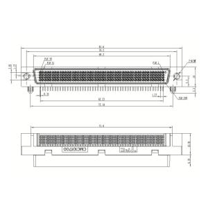 LFH200 Alternative 71718-2000 200 Position D Type Board To Board Matrix