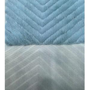 Polyester Rabbit Embossing Luxury Fake Fur Antiflaming Static-free for 2022-2023